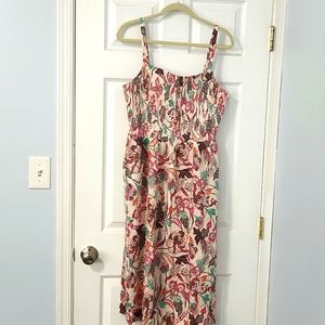 Old Navy Beige Multicolor Sun Dress NWT